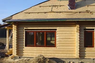 Construction of a one store wooden house in USA, photo report