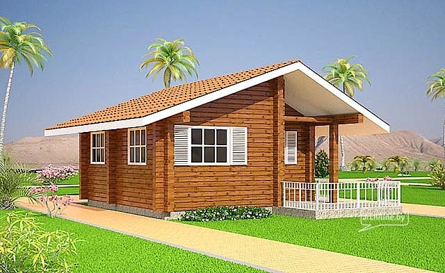 wooden house "USA / 28 m²"