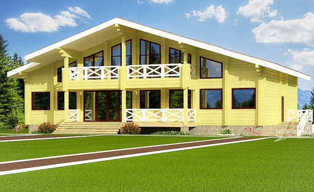 Wooden homes designs 200-400 m&sup2;