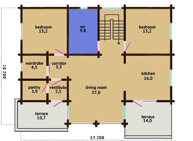 Wooden house plans