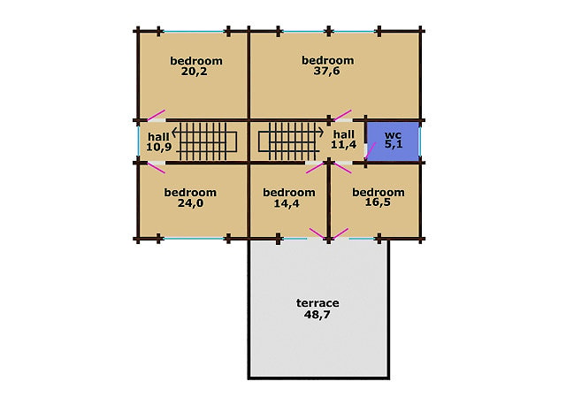 Wooden homes designs 200-400 m²