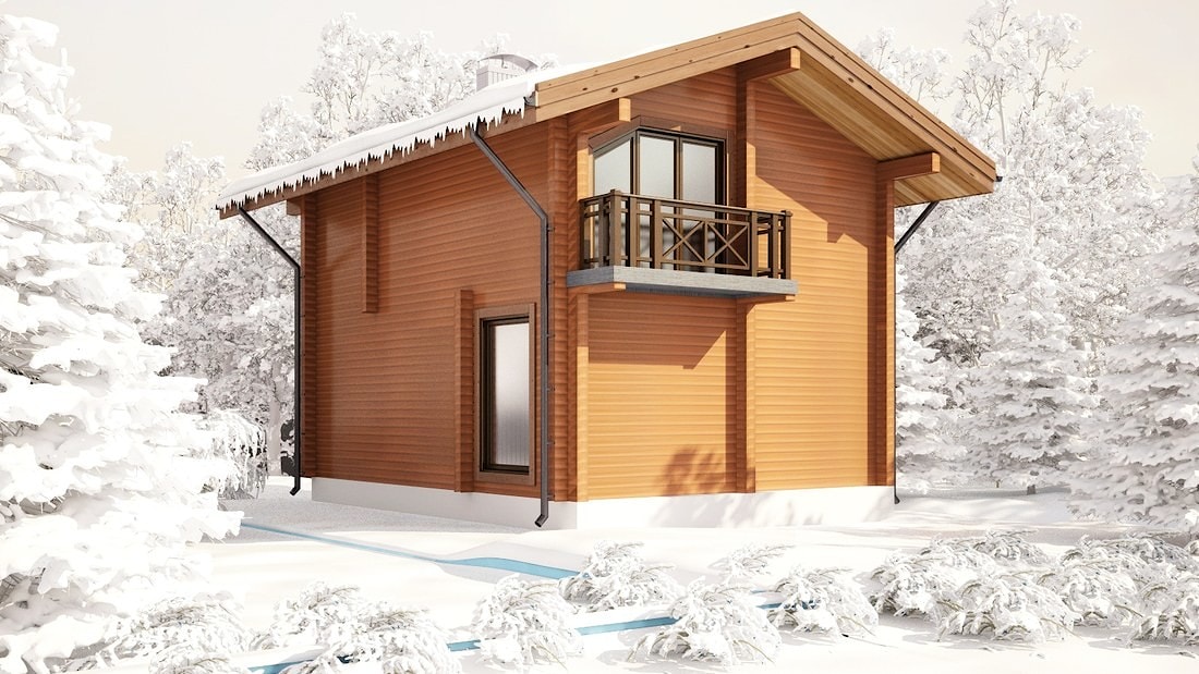 Modular homes "Till" Glulam