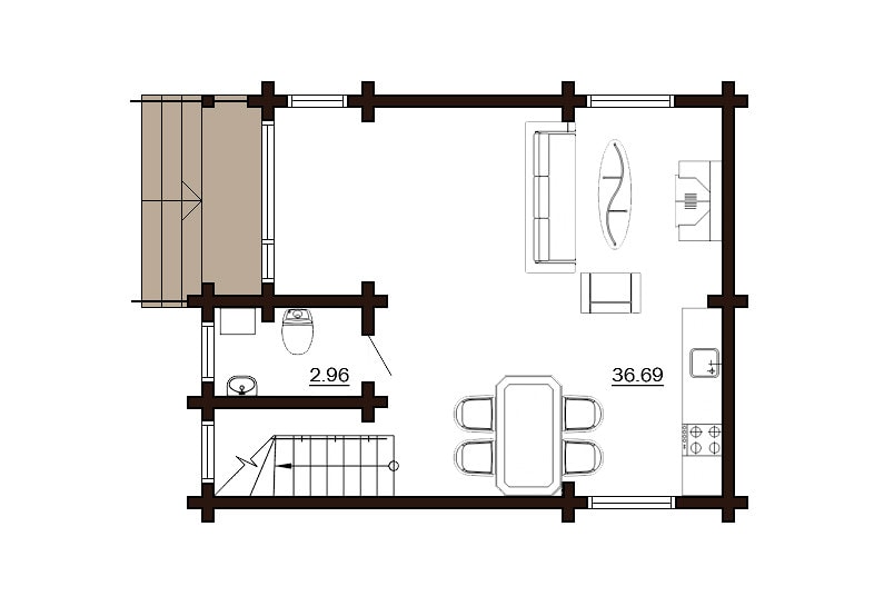 Modular homes "Till" Glulam