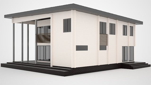 Wooden homes designs 400-500 m²