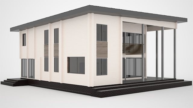 Wooden homes designs 400-500 m²