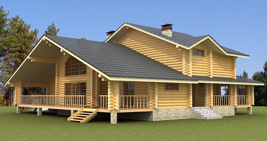 Summer wooden homes
