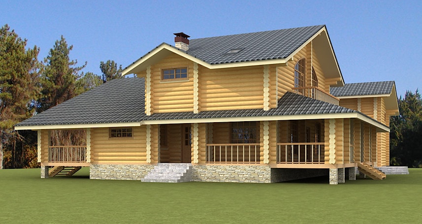 Summer Log House "Helena" 327 m²