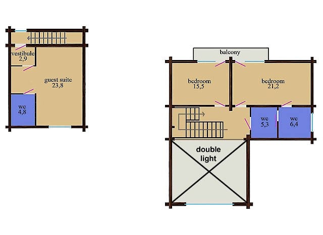 Summer Log House "Helena" 327 m²