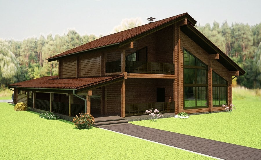 Wooden homes designs 200-400 m&sup2;