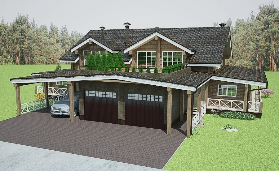 Wooden homes designs 200-400 m&sup2;