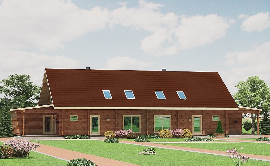 Wooden homes designs 400-500 m&sup2;