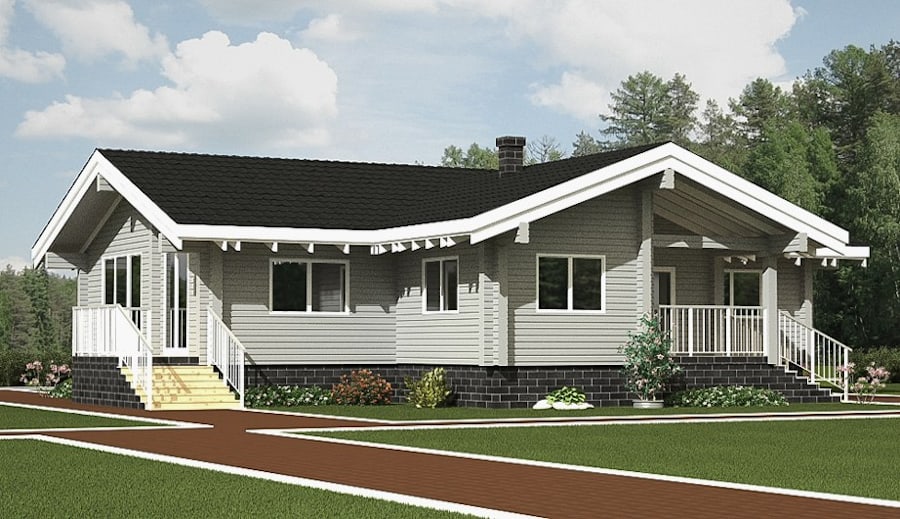 Wooden house "Kathleen"(Finnish design)   