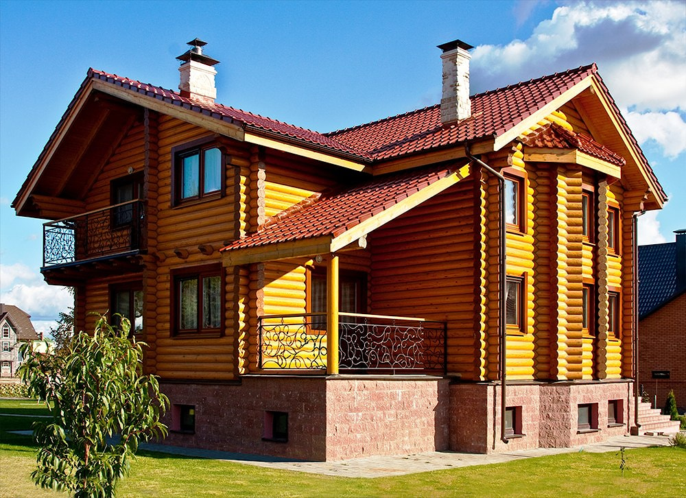 Wooden homes construction and buildings