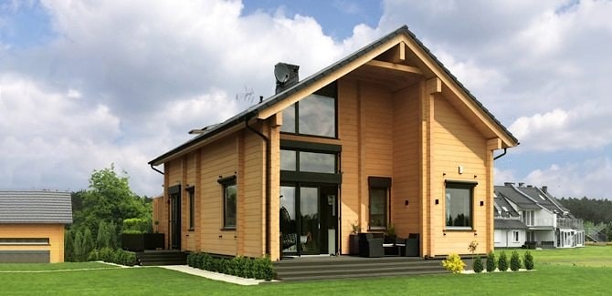 Wooden houses production technology