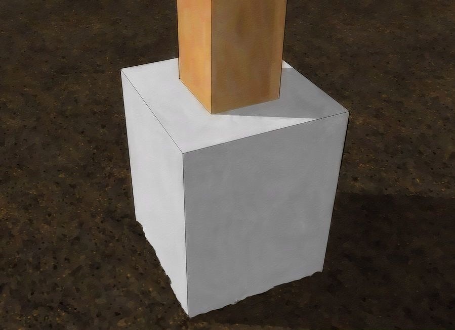 Eliminate wood to ground contact in your wooden house