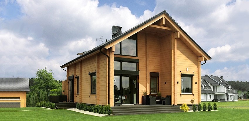 The project of a house assembled in Poland : wooden house "Laila"
