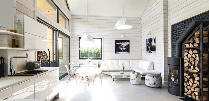 Glued laminated timber wooden house main advantages