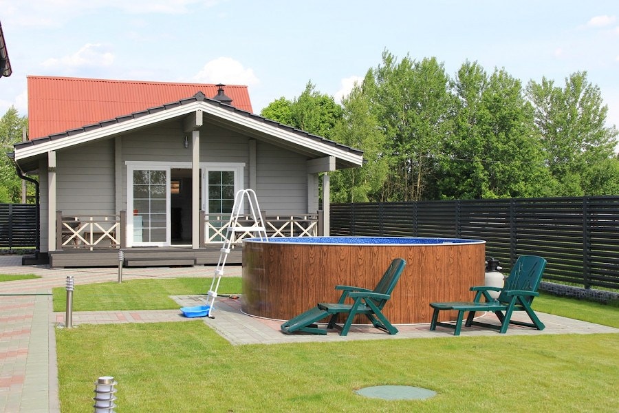 Wooden sauna "Water" 65 m²  