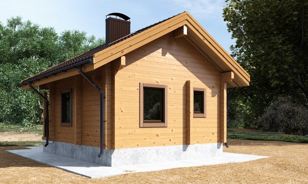 Wooden house of glued timber "Ukraine"