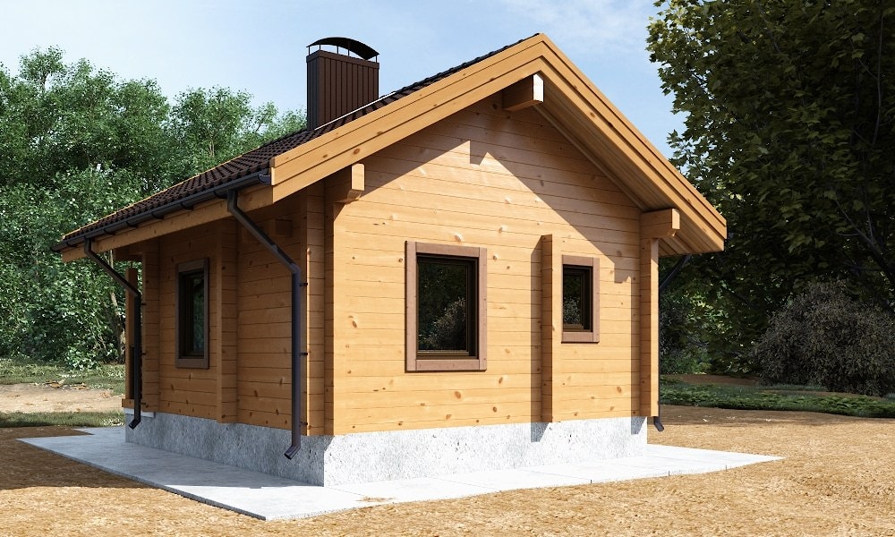 Wooden house of glued timber "Ukraine"