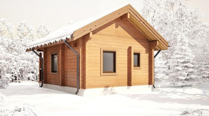 Wooden house of glued timber "Ukraine"