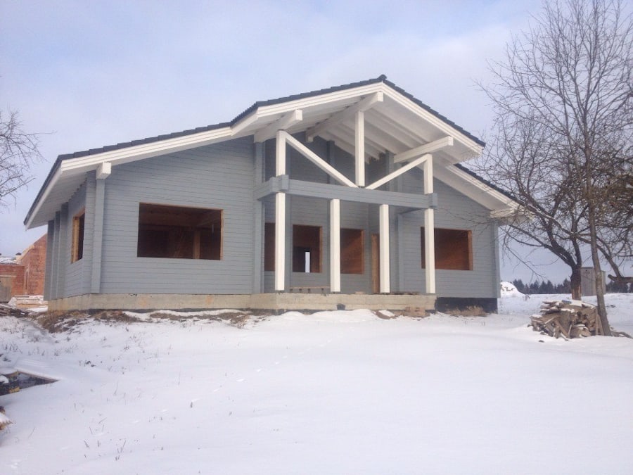 Wooden house plans: Summer wooden homes "Dempsey" - the project of a small timber eco house   