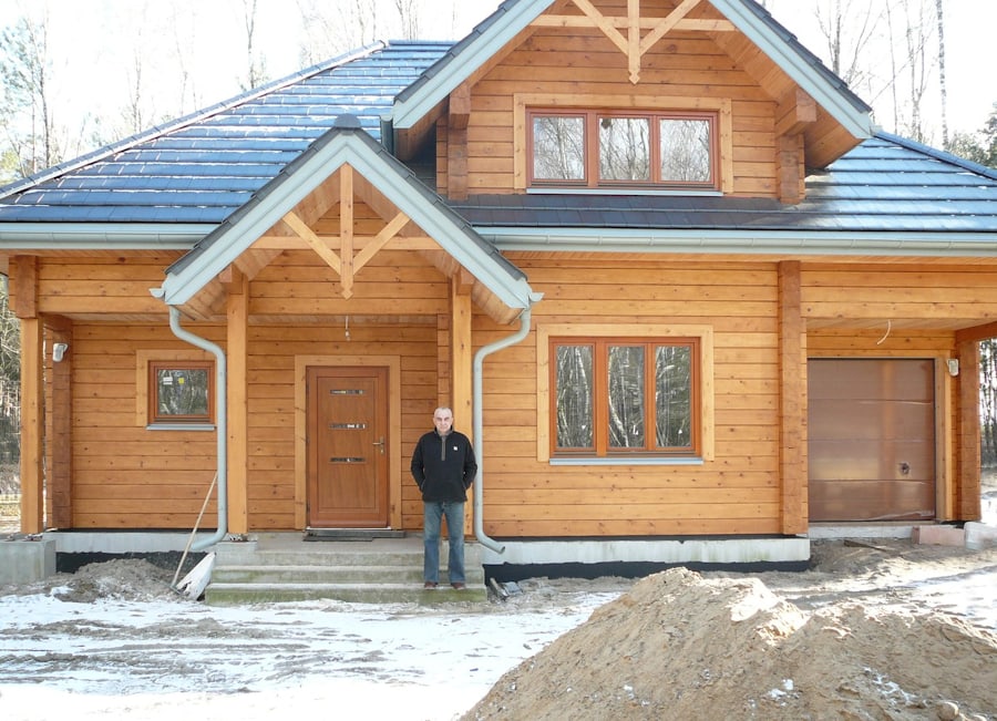 Wooden house of glued laminated timber "Romuald" - Poland  