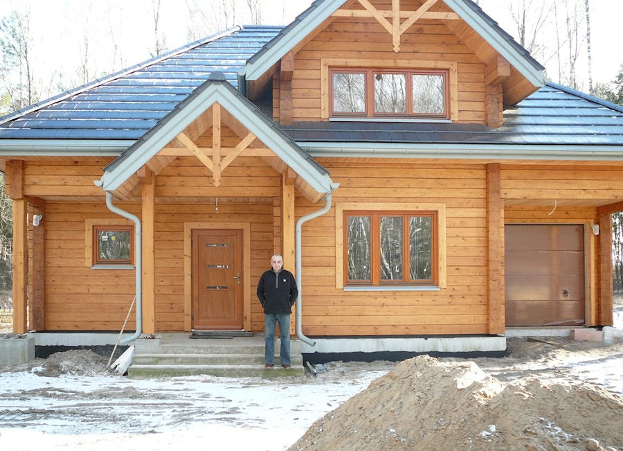 Wooden house of glued laminated timber "Romuald" - Poland  