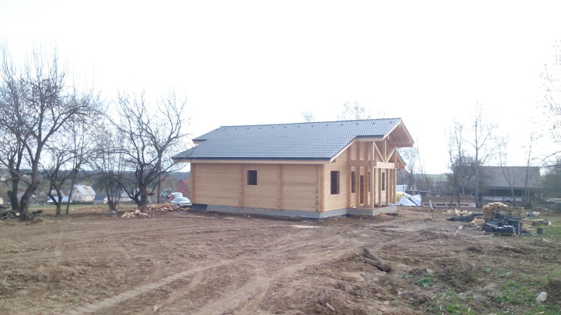 Winter houses of glued laminated timber