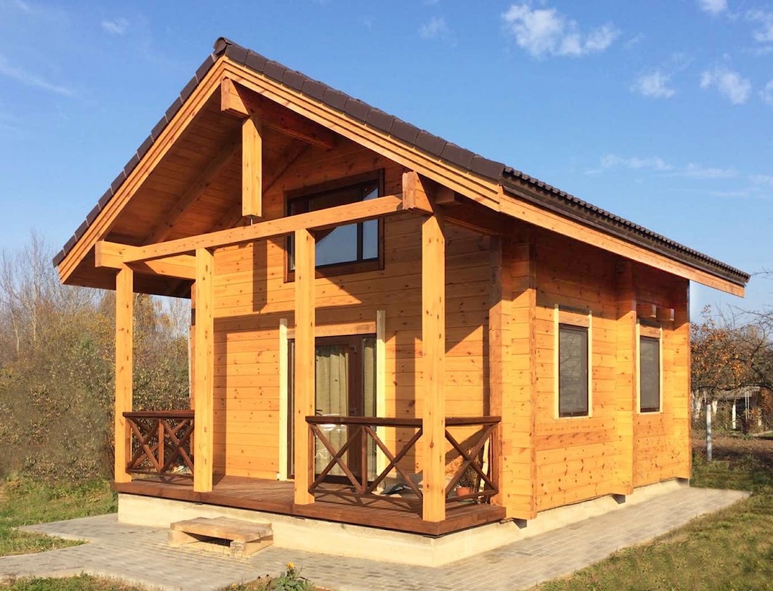 Wooden house of glued timber "Ukraine"