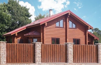 Gorgeous log home "Honka"- log house for a big family (fast production and assembling) — total area 173 square meters