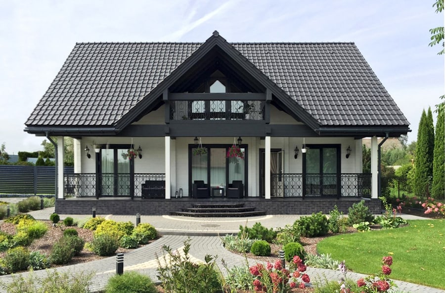 Wooden House "White House"  