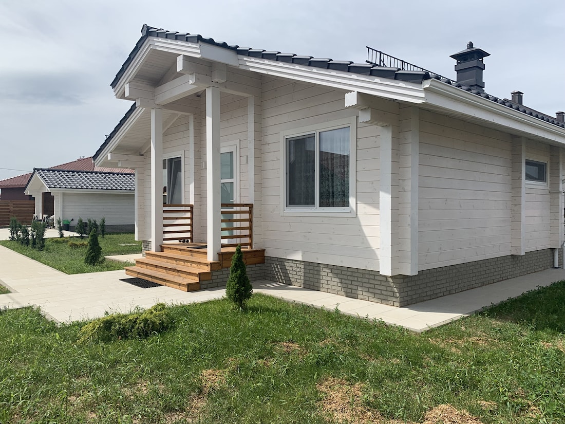 A typical project of a house made of timber