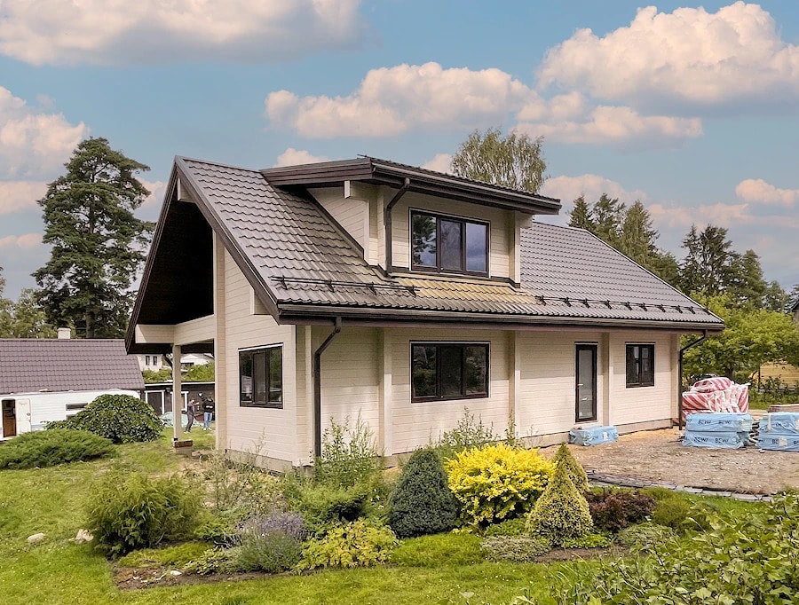 Modern glued timber house "Estonia Loksa" Tommy Cash 180 m2   