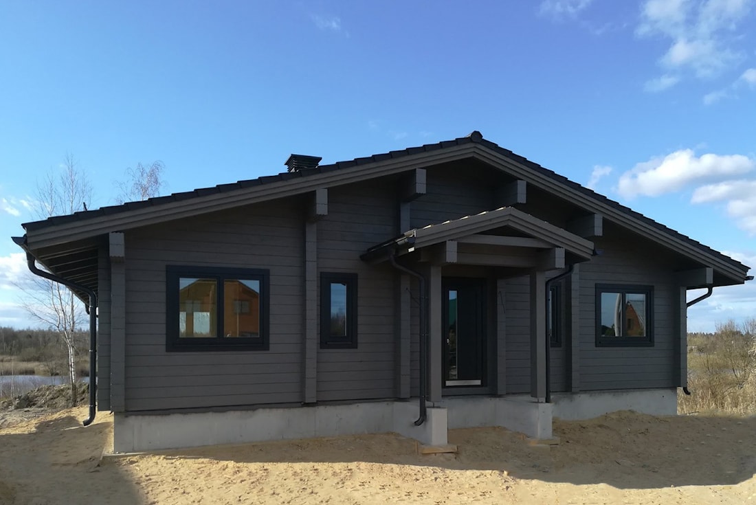 Скандинавский деревянный дом из клеенного бруса