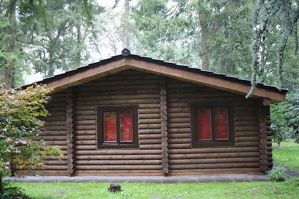 Wooden house assembly in Amsterdam suburb, Netherlands