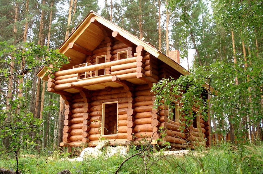 Log cabin or log house. A little history