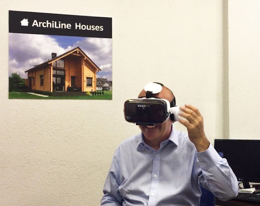 You can view a 3D-tour of a wooden house “Mirage” and "White House" with augmented reality glasses in the office Archiline Houses. Click here!