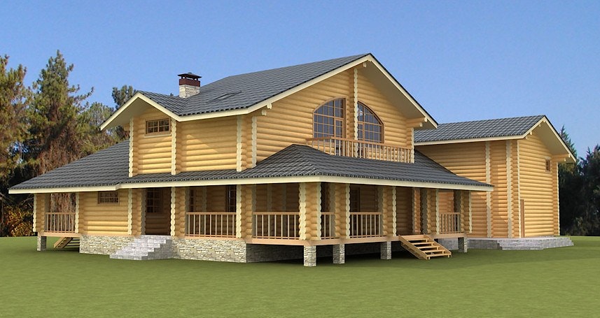 TOP Design of a summer wooden house "Helena"