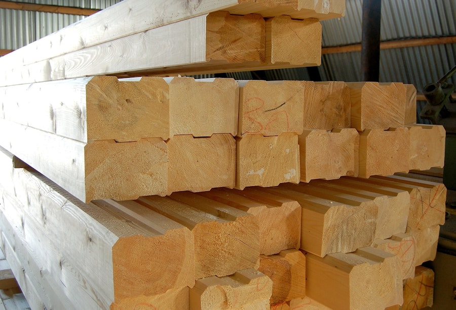 Profiled timber as a building material  