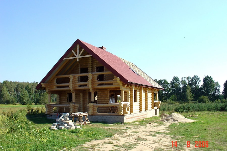 Wooden house plans: Eco timber country wooden homes: prefab timber house kit "House 166" - total area 166 square meters  