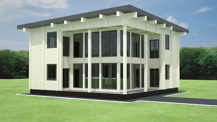 Wooden house plans: 436 m²  