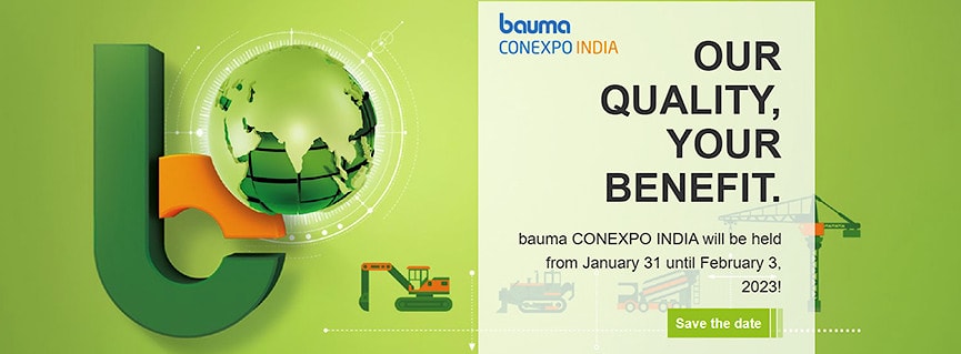 BAUMA - 31.01.-03.02.2023 | World's leading trade fair for construction machinery, building material machines, mining machines, construction vehicles and equipment  