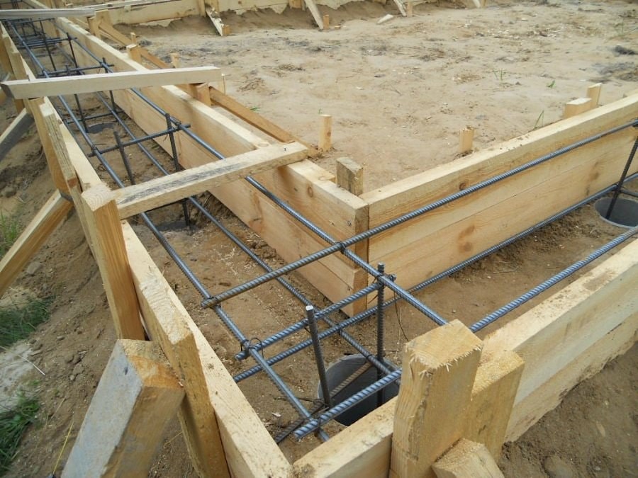 Foundation for the glulam house