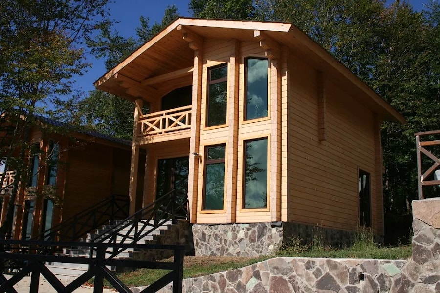 Energy saving in wooden house  