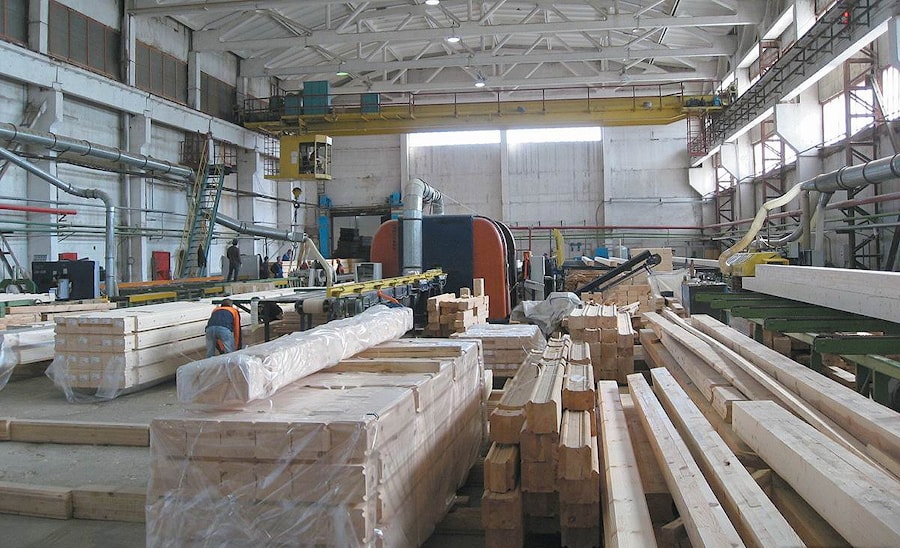 Wooden houses production technology  