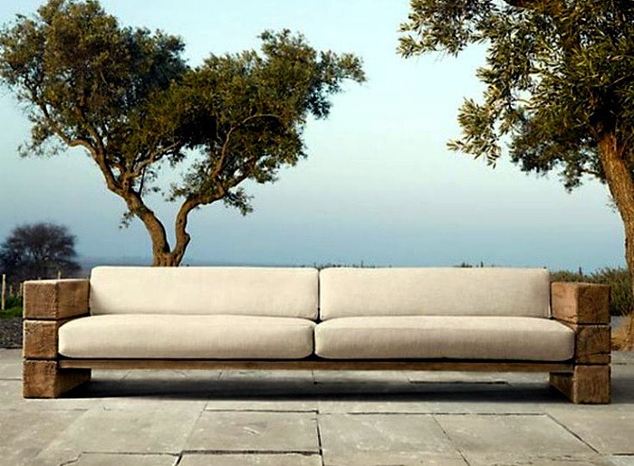 Sofa made of timber  