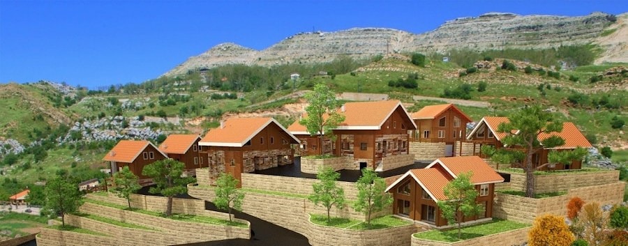Wooden hotel, project "Mountains"  