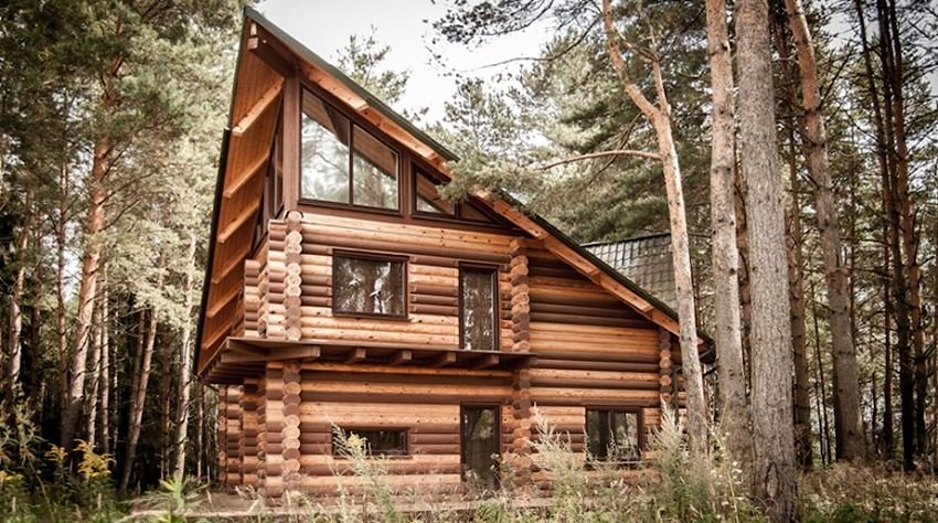 Wooden house "Canada" - the design of a house in country style with modern interior   